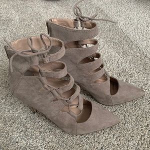 Mix No.6 • Grey Suede Heels